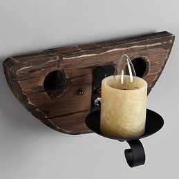 Rustieke Lodge Schilderij Kenmerk voor Mini Stijl Uplight Wandlampen Wandlamp