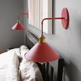 Mini formaat Eenvoudige Industriële Hoofdlamp Bollen Wandlamp Vintage Retro Dorp Metalen Wandlamp Lampenarmatuur Gangpad Wandlamp