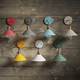 Mini formaat Eenvoudige Industriële Hoofdlamp Bollen Wandlamp Vintage Retro Dorp Metalen Wandlamp Lampenarmatuur Gangpad Wandlamp