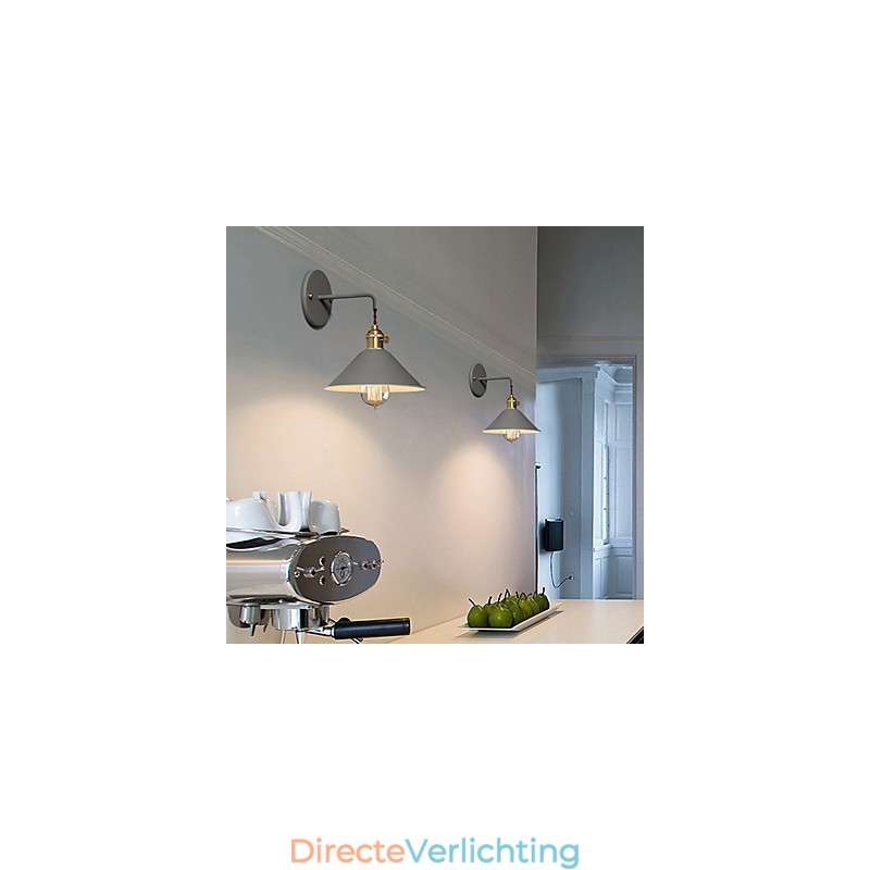 Mini formaat Eenvoudige Industriële Hoofdlamp Bollen Wandlamp Vintage Retro Dorp Metalen Wandlamp Lampenarmatuur Gangpad Wandlamp