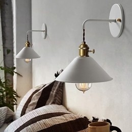 Mini formaat Eenvoudige Industriële Hoofdlamp Bollen Wandlamp Vintage Retro Dorp Metalen Wandlamp Lampenarmatuur Gangpad Wandlamp