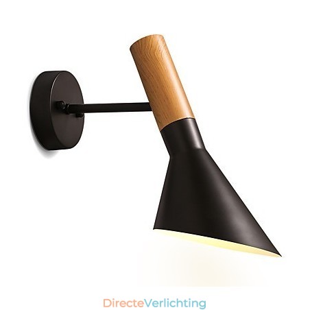 Noord-Europese stijl houtnerf metalen wandlampen woonkamer restaurantlamp hoek verstelbaar Noord-Europese stijl houtnerf metalen wandlampen woonkamer restaurantlamp hoek verstelbaar