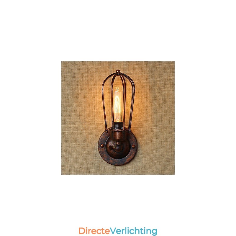 Eenvoudige vintage landelijke retro-galvanisatiefunctie voor mini-stijl sfeerverlichting wandlampen