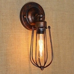 Eenvoudige vintage landelijke retro-galvanisatiefunctie voor mini-stijl sfeerverlichting wandlampen