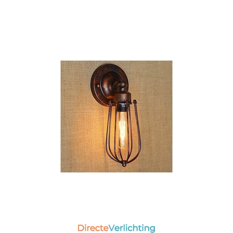 Eenvoudige vintage landelijke retro-galvanisatiefunctie voor mini-stijl sfeerverlichting wandlampen
