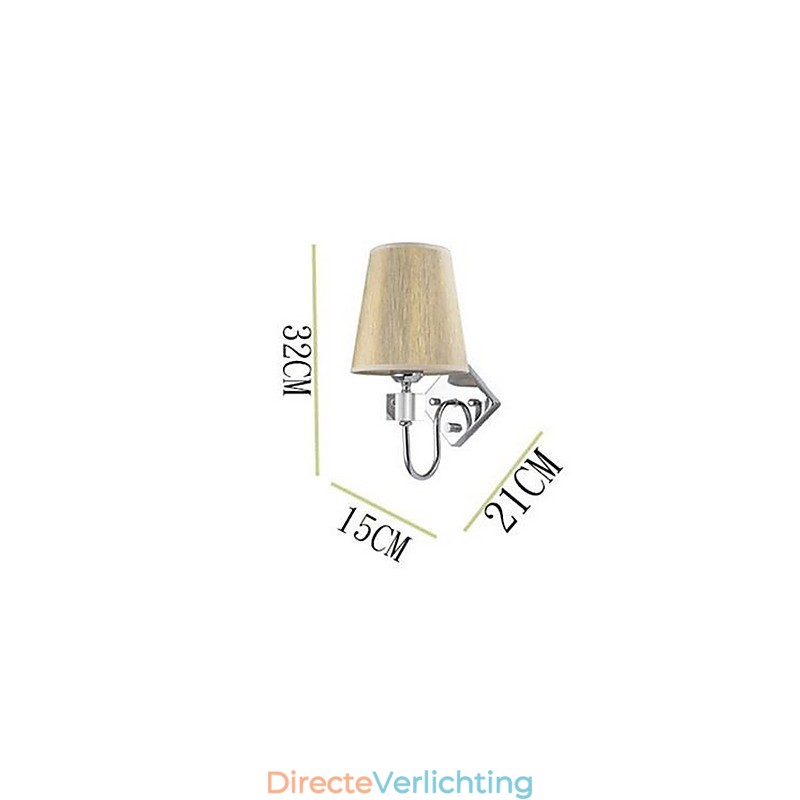 Moderne eigentijdse gegalvaniseerde kenmerkende uplight wandlampen wandlamp