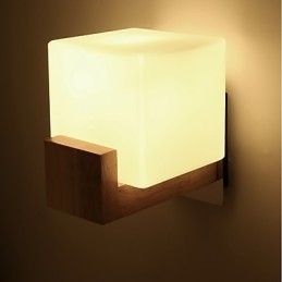 Eenvoudige nieuwigheid Landelijke functie voor oogbescherming Sfeerverlichting Wandlampen Wandlamp Eenvoudige slaapkamerbedlamp