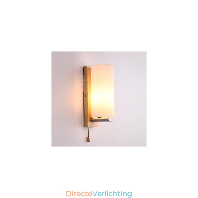 Nieuwigheid Landelijke functie voor Mini Stijl Oogbescherming Sfeerverlichting Wandlampen Wandlamp Log Hout Slaapkamer Nachtkastje Lamp