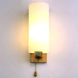 Nieuwigheid Landelijke functie voor Mini Stijl Oogbescherming Sfeerverlichting Wandlampen Wandlamp Log Hout Slaapkamer Nachtkastje Lamp