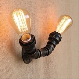 Nostalgia Eenvoudige Waterpijp Decoratieve Kleine Wandlamp Wandlamp
