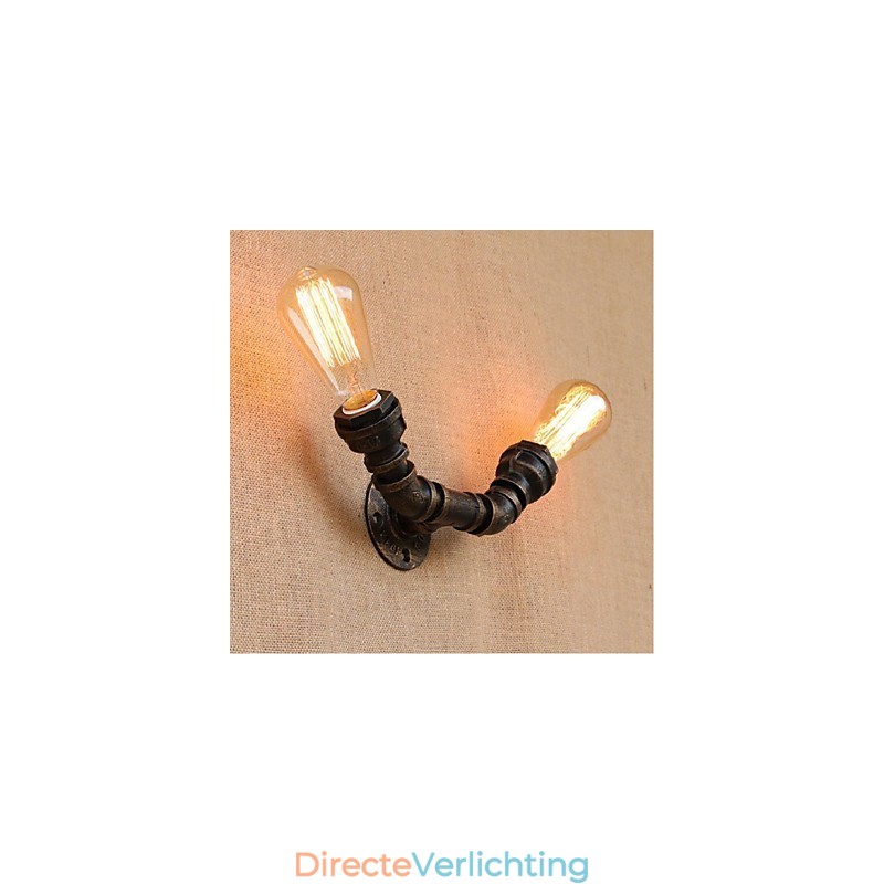 Nostalgia Eenvoudige Waterpijp Decoratieve Kleine Wandlamp Wandlamp