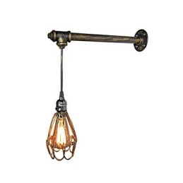 Loft vintage wandlamp lamp restaurant café gang bar Iron Cage wandlamp industrie IJzeren pijpverlichting