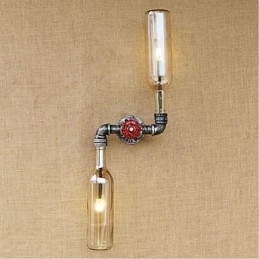 Rustieke Lodge Messing Kenmerk voor Sfeerverlichting Wandlampen Wandlamp Amber