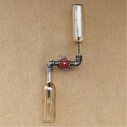 Rustieke Lodge Messing Kenmerk voor Sfeerverlichting Wandlampen Wandlamp Amber