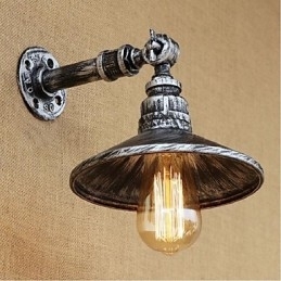 Industriële stijl Nordic waterpijp wandlamp wandlamp zilver