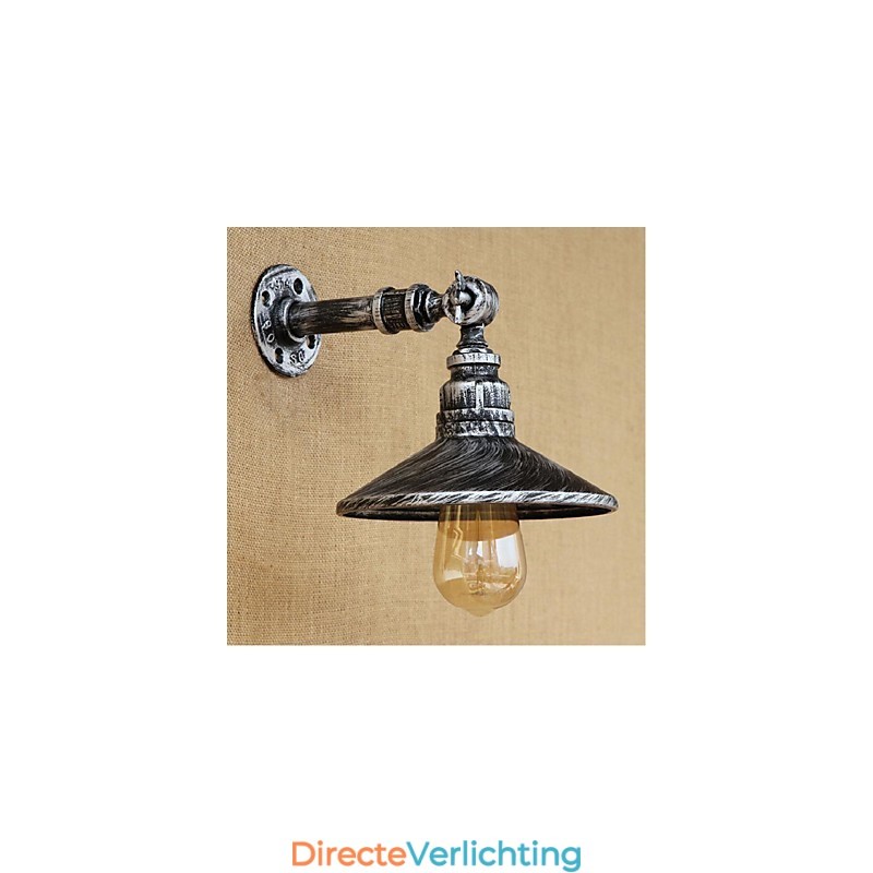 Industriële stijl Nordic waterpijp wandlamp wandlamp zilver