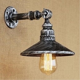 Industriële stijl Nordic waterpijp wandlamp wandlamp zilver