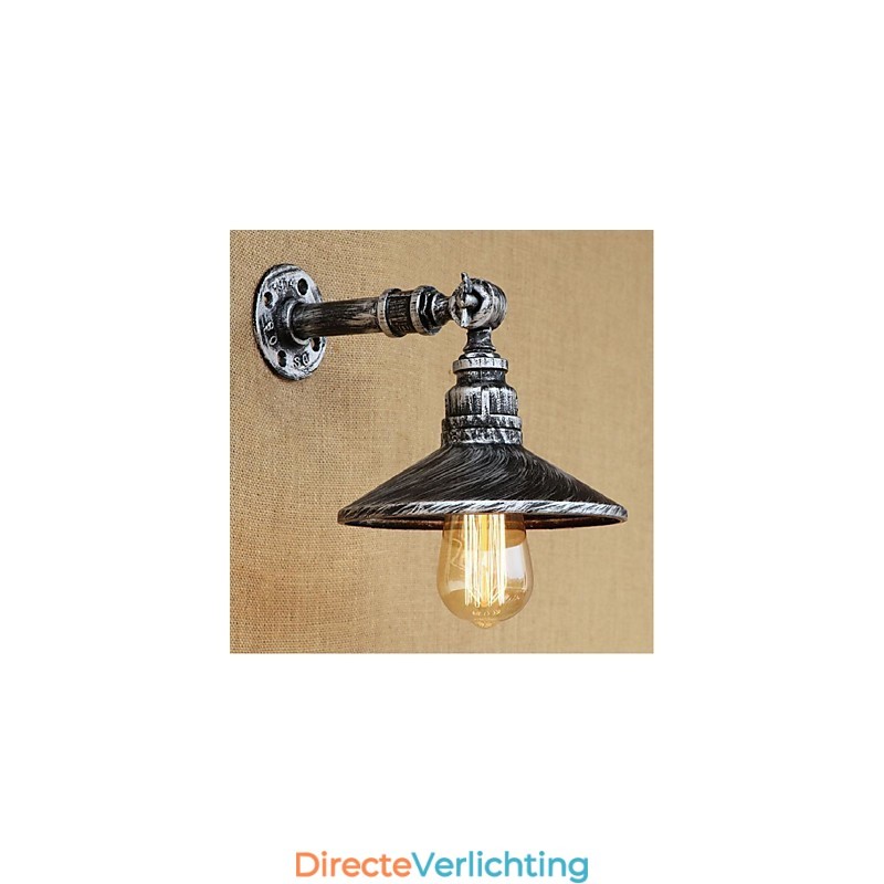 Industriële stijl Nordic waterpijp wandlamp wandlamp zilver