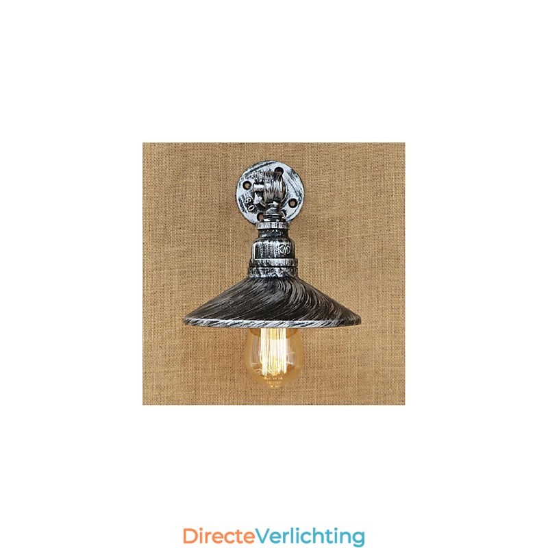 Industriële stijl Nordic waterpijp wandlamp wandlamp zilver