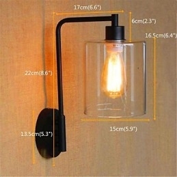 Rustieke Lodge Country Black Oxide Finish-functie voor Swing Arm Ambient Light