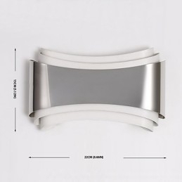 Geïntegreerde moderne eigentijdse chromen functie voor sfeerverlichting Wandlampen Wandlamp