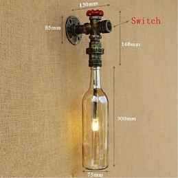 Amber Water Wandlamp Met Schakelaar Wandlamp