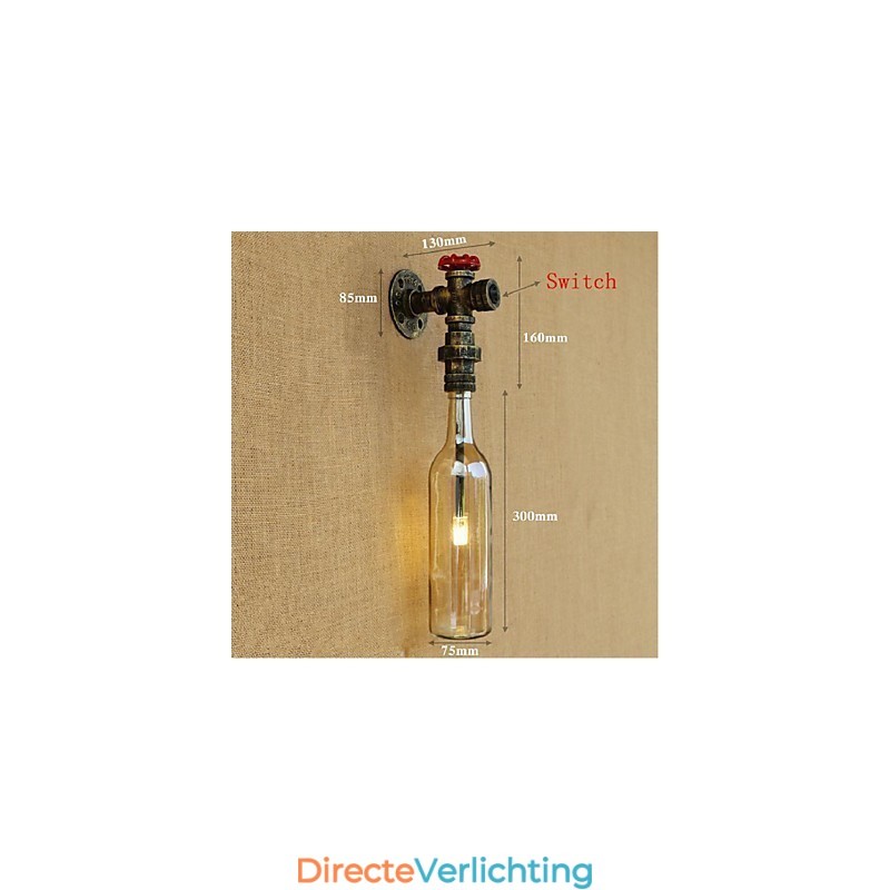 Amber Water Wandlamp Met Schakelaar Wandlamp
