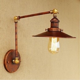 Lange arm Half roestig Industrieel Retro Nostalgisch Intrekbaar Vouwbaar Wandlamp Wandlamp