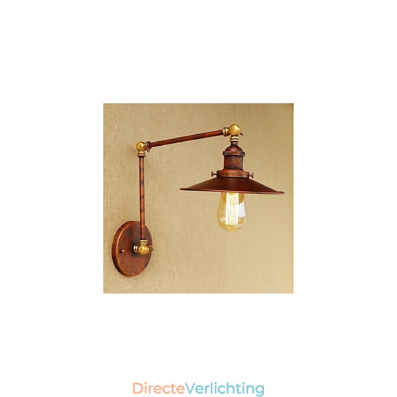 Lange arm Half roestig Industrieel Retro Nostalgisch Intrekbaar Vouwbaar Wandlamp Wandlamp
