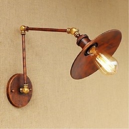 Lange arm Half roestig Industrieel Retro Nostalgisch Intrekbaar Vouwbaar Wandlamp Wandlamp