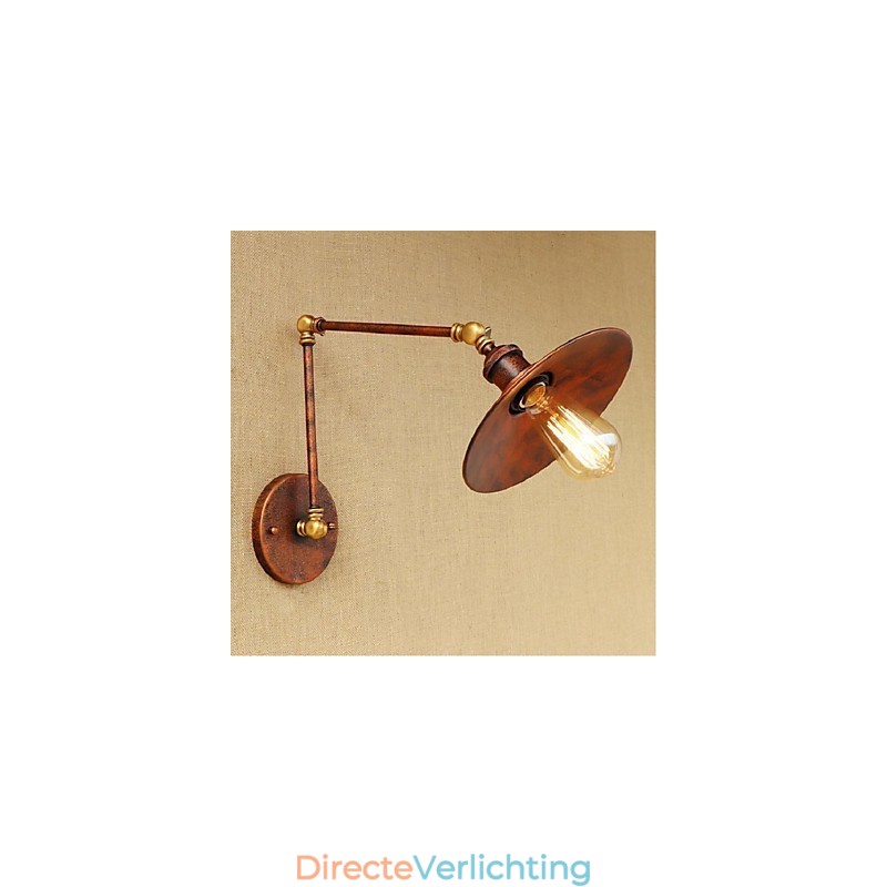 Lange arm Half roestig Industrieel Retro Nostalgisch Intrekbaar Vouwbaar Wandlamp Wandlamp