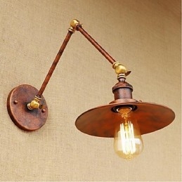Lange arm Half roestig Industrieel Retro Nostalgisch Intrekbaar Vouwbaar Wandlamp Wandlamp
