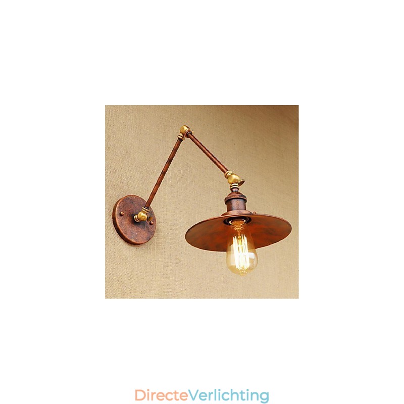 Lange arm Half roestig Industrieel Retro Nostalgisch Intrekbaar Vouwbaar Wandlamp Wandlamp