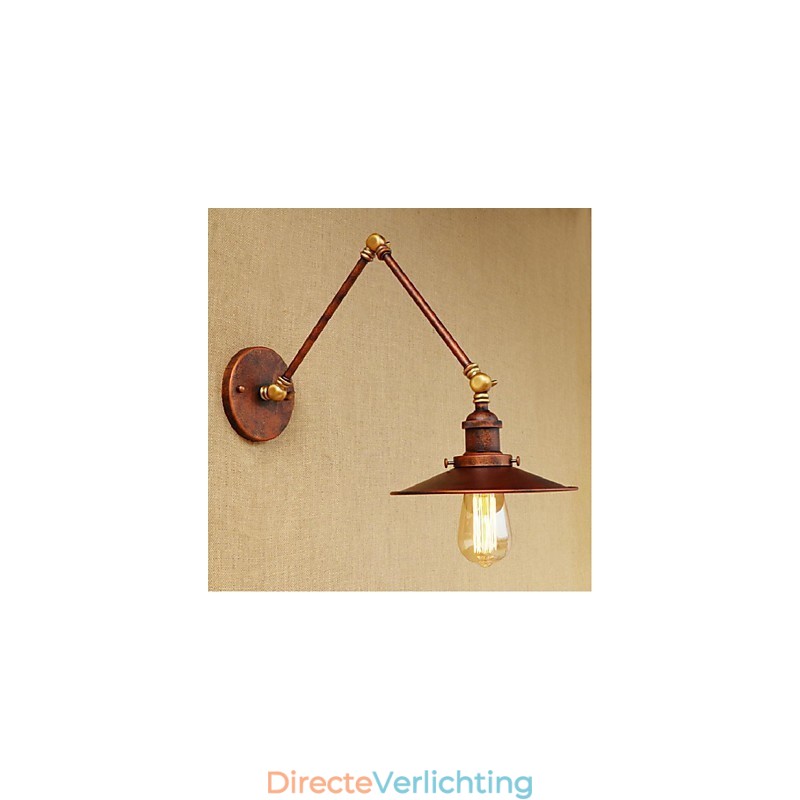 Lange arm Half roestig Industrieel Retro Nostalgisch Intrekbaar Vouwbaar Wandlamp Wandlamp
