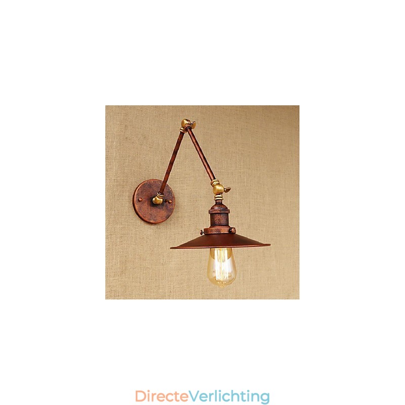 Lange arm Half roestig Industrieel Retro Nostalgisch Intrekbaar Vouwbaar Wandlamp Wandlamp