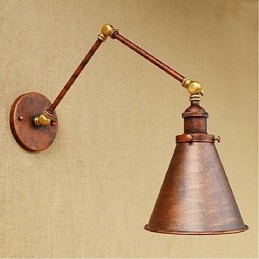 Lange arm Half roest Retro Creatieve Nostalgische Intrekbare Opvouwbare Wandlampen Wandlamp