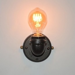 Eenvoudige Retro Industriële Ijzeren Pijp Decoratieve Wandlamp Wandarmatuur