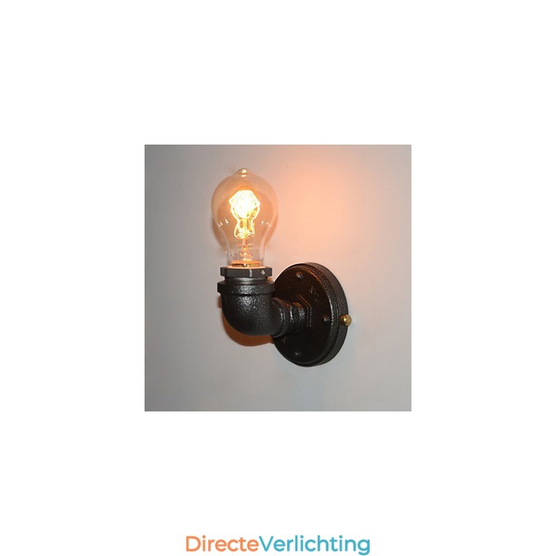 Eenvoudige Retro Industriële Ijzeren Pijp Decoratieve Wandlamp Wandarmatuur