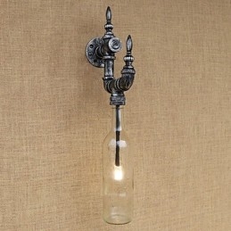 Retro Nostalgie Met Persoonlijkheid Café Bar Restaurant Gang Waterfles Wandlamp Schakelaar