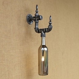 Retro Nostalgie Met Persoonlijkheid Café Bar Restaurant Gang Waterfles Wandlamp Schakelaar