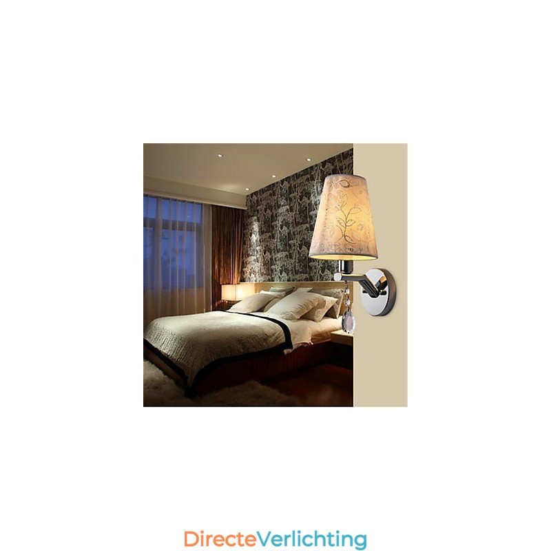Moderne eigentijdse zilveren functie voor kristalsfeerverlichting wandlampen wandlamp