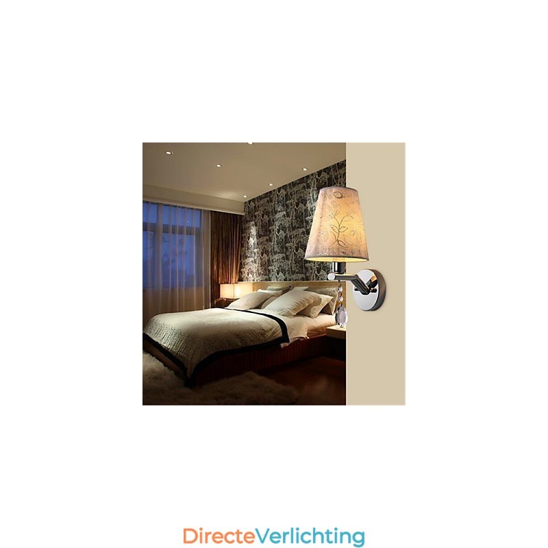 Moderne eigentijdse zilveren functie voor kristalsfeerverlichting wandlampen wandlamp