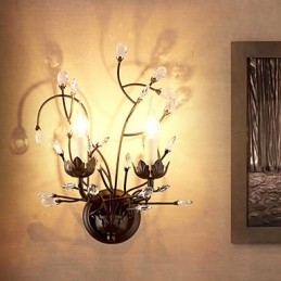 Moderne, eigentijdse, traditionele, klassieke, rustieke, landelijke schildering met kristallen verlichting