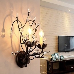 Moderne, eigentijdse, traditionele, klassieke, rustieke, landelijke schildering met kristallen verlichting