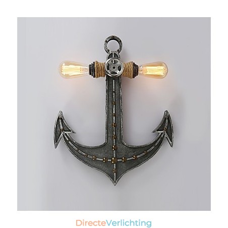 Vintage Industriële Wandlampen Houten Boot Anker Vorm Creatieve Restaurant Café Bar Decoratieverlichting Vintage Industriële Wandlampen Houten Boot Anker Vorm Creatieve Restaurant Café Bar Decoratieverlichting
