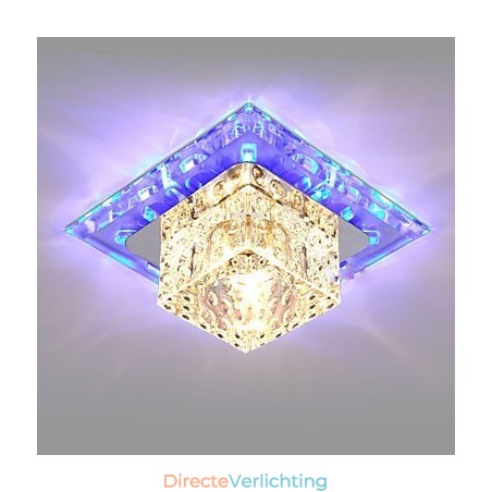 Mini Kristallen Plafondlamp Spotlight 3W Creatieve Lamp Buislamp Kleurrijke Kleur Vierkante Koepellamp Mini Kristallen Plafondlamp Spotlight 3W Creatieve Lamp Buislamp Kleurrijke Kleur Vierkante Koepellamp