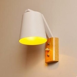 Creatieve persoonlijkheid Warme houten ijzeren bedlampschakelaar met Scandinavische gangstudie