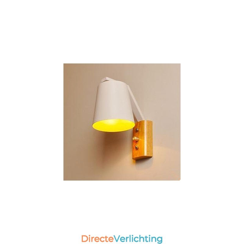 Creatieve persoonlijkheid Warme houten ijzeren bedlampschakelaar met Scandinavische gangstudie