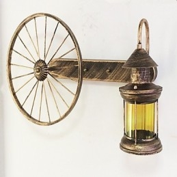 Rustieke Lodge Schilderij Kenmerk voor Mini Stijl Uplight Wandlampen Wandlamp