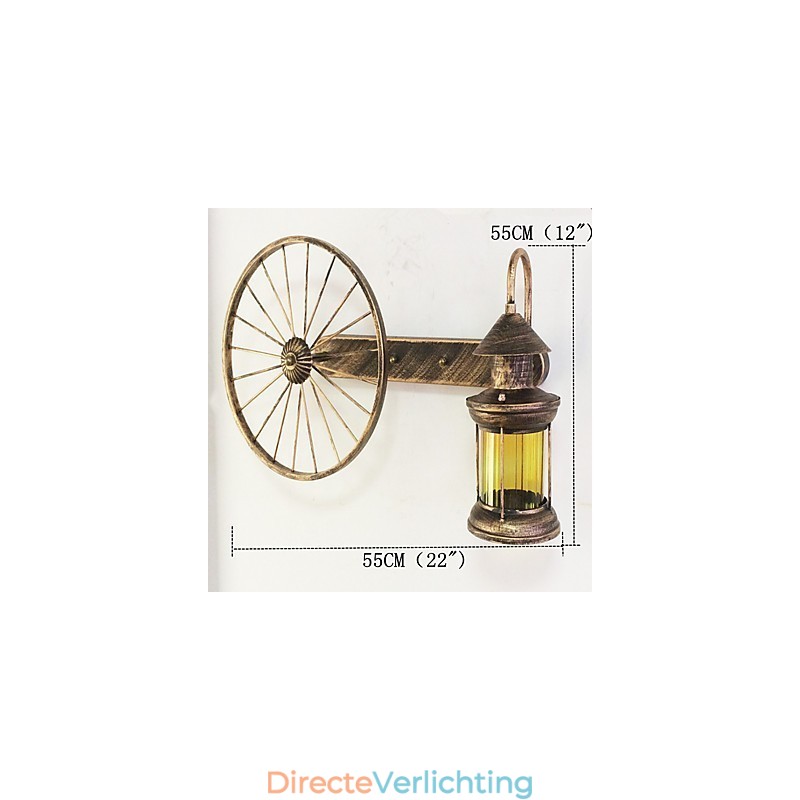 Rustieke Lodge Schilderij Kenmerk voor Mini Stijl Uplight Wandlampen Wandlamp